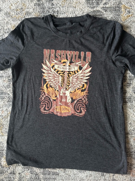 Tops - Nashville Music City Graphic Tee - Black